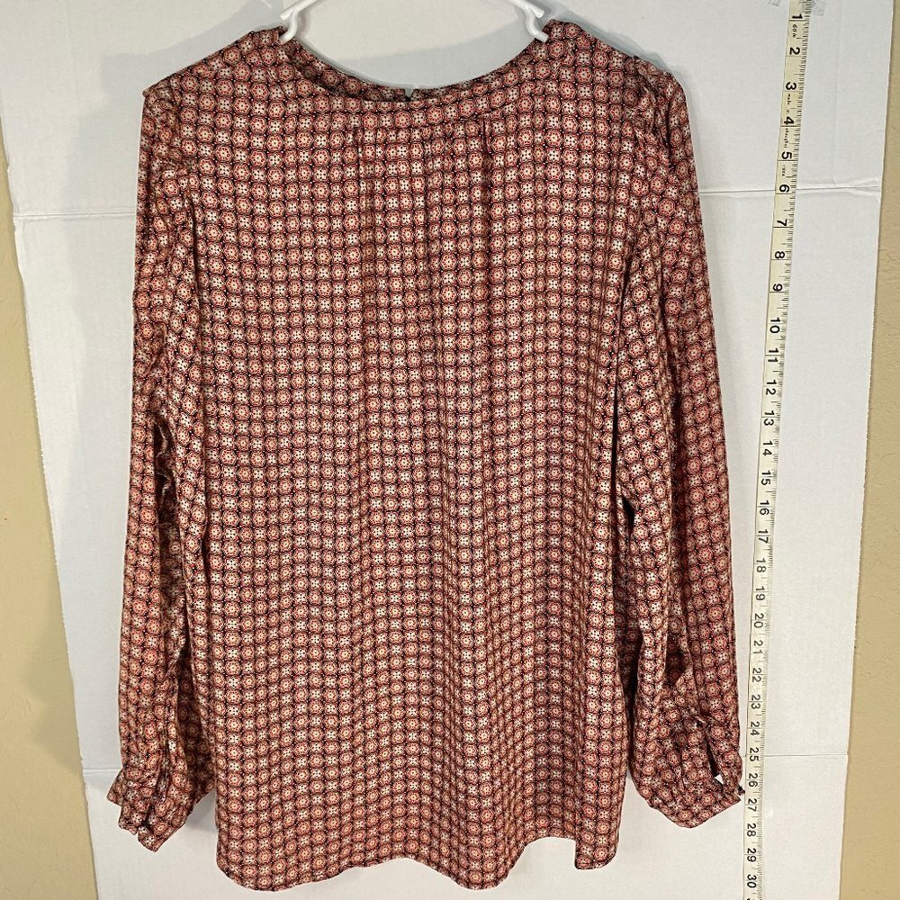 Loft Long Sleeve Floral Top Size Large Petite - Picture 2 of 5